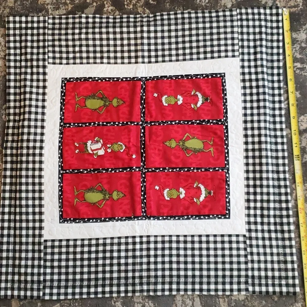 Grinch Decor Pillow Cover Set (2)